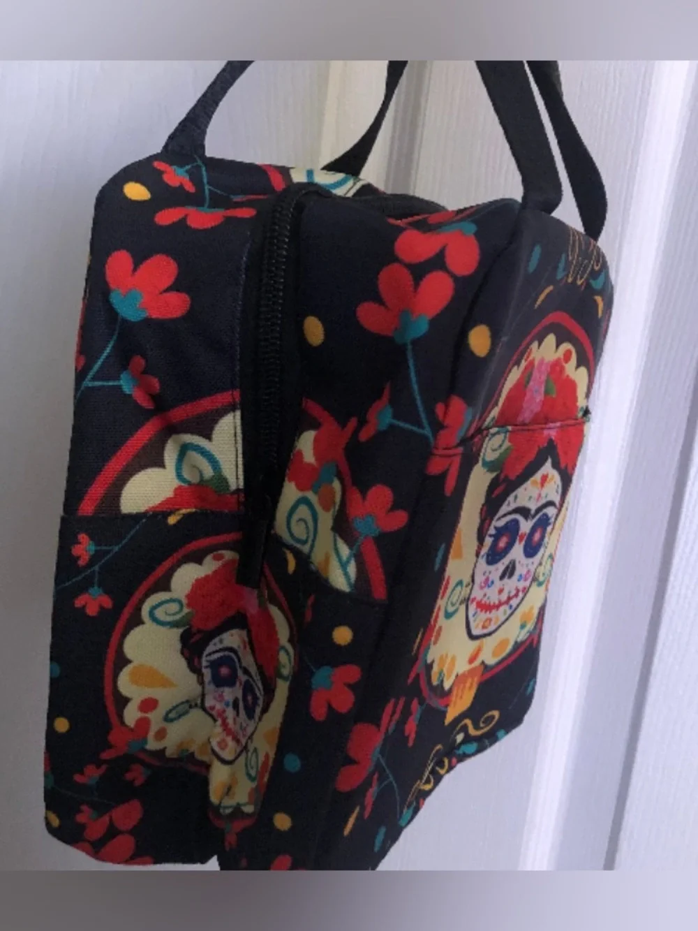 Frida Kahlo Día De Los Muertos lunch bag tote bag purse SKU029